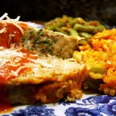 Meat Loaf on Plate