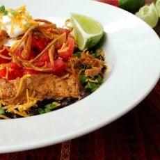 Lime Spicy Chicken and Black Beans