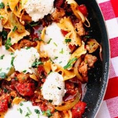 Bow Tie Pasta in Pan