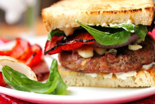 Turkey Burger Blue Cheese