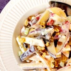 Apple Raisin Walnut Salad