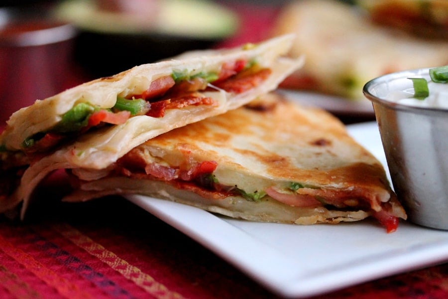 Bacon, Avocado and Tomato Quesadillas Coupon Clipping Cook®