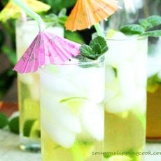 Brown Sugar and Mint Limeade