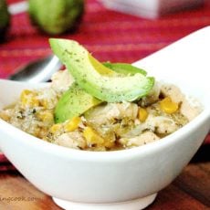 Salsa Verde Chicken with Rice