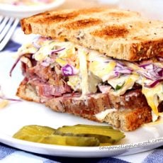 Corned Beef and Slaw Sandwich