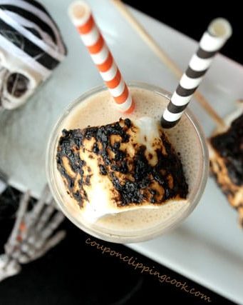 Toasted Marshmallow Mini Malted Milkshakes