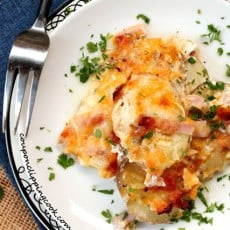 Scalloped Potatoes in Dish