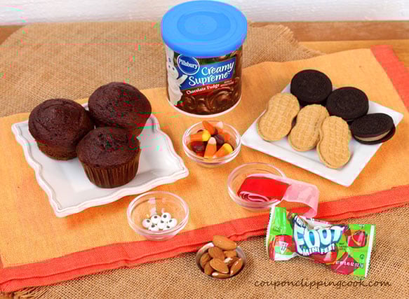 Thanksgiving Turkey Cupcake ingredients
