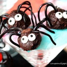 Chocolate Truffle Halloween Spiders