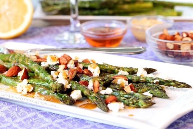 Asparagus with Goat Cheese adn Almonds