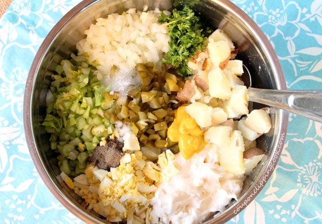 Easy Potato Salad with Egg ingredients
