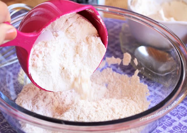 Add flour in mixing bowl