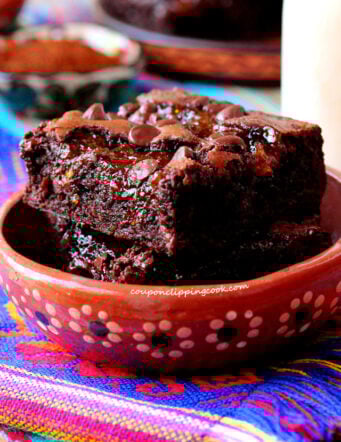 Chocolate Chip Chipotle Brownies with Apricot Preserves