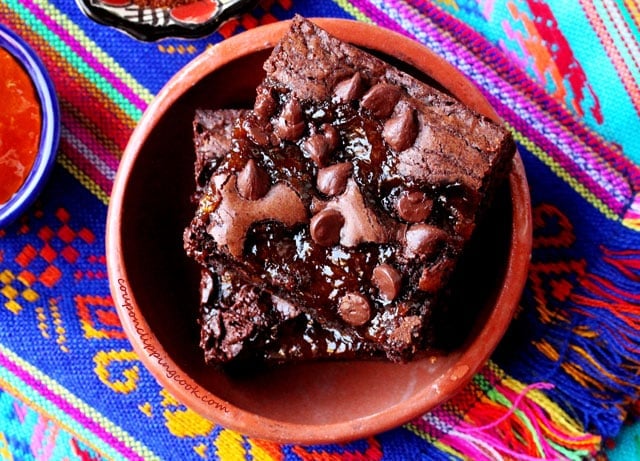 Apricot Chipotle Brownies